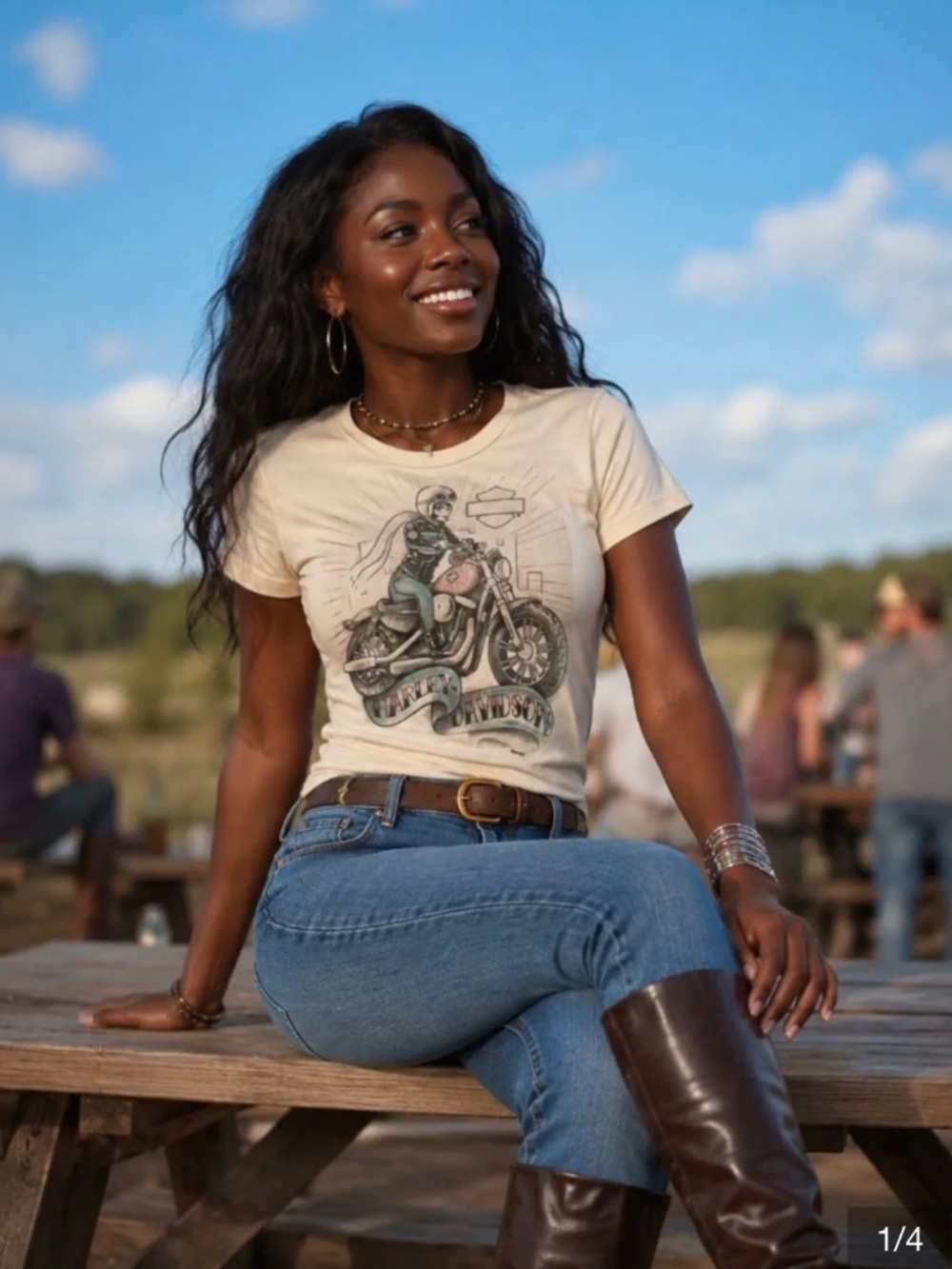 Harley Davidson Graphic Tee size S